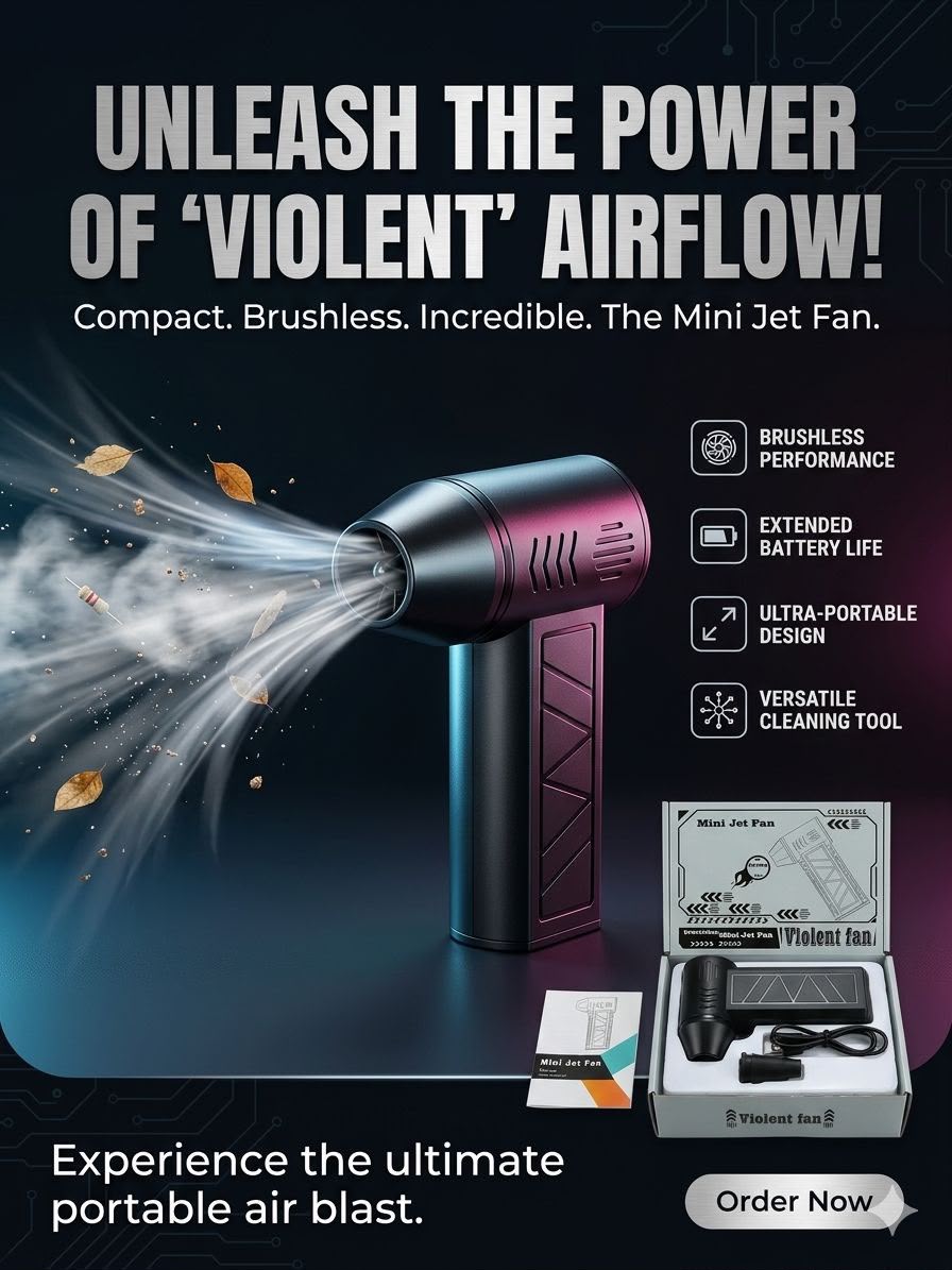 Mini Jet Fan brushless portable air blaster violent fan
