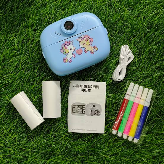 Kids Instant Print Camera product specifications and paper installation guide