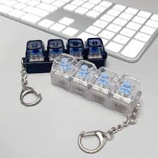 Cute Camera Keychain with Bell - Blue Pink Purple