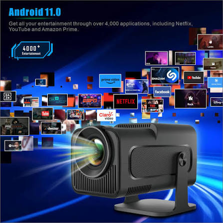 HY320 Android 11 smart projector streaming apps