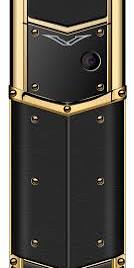 Ringme V2 Black and Gold luxury metal phone