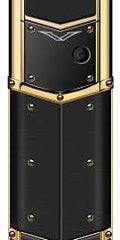 Ringme V2 Black and Gold luxury metal phone