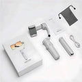 3-Axis Smartphone Gimbal Stabilizer white grey with accessories