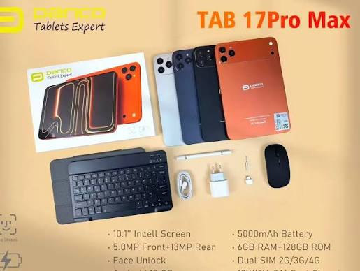 Panco Tab 17 Pro Max 10.1 Inch Android Tablet with Keyboard and Mouse