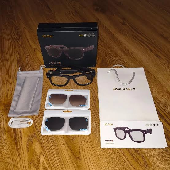 AIMG S2 Max Smart Glasses in Black, Blue and White