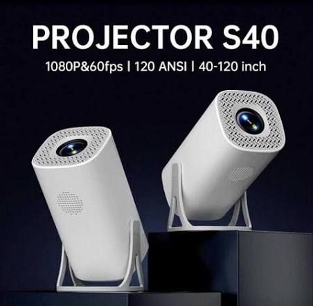 Projector S40 1080P smart projector with foldable stand
